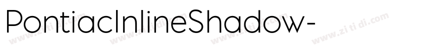 PontiacInlineShadow字体转换 PontiacInlineShadow字体转换