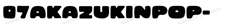 07AkazukinPop字体转换