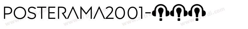 Posterama2001字体转换