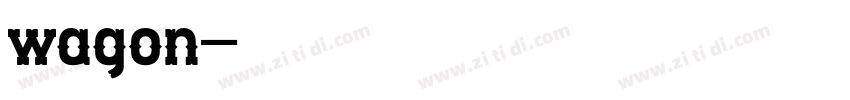 wagon字体转换
