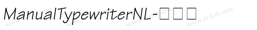 ManualTypewriterNL字体转换