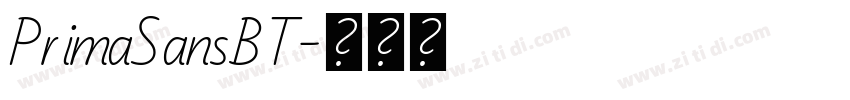 PrimaSansBT字体转换
