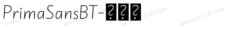 PrimaSansBT字体转换