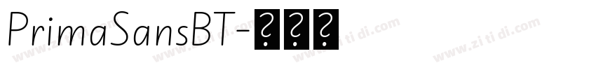 PrimaSansBT字体转换