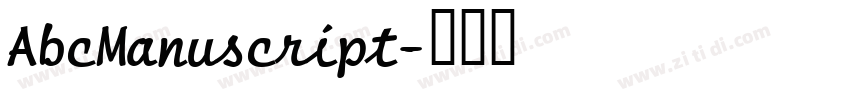 AbcManuscript字体转换