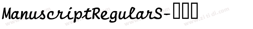 ManuscriptRegularS字体转换
