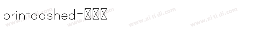 printdashed字体转换