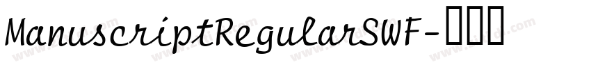 ManuscriptRegularSWF字体转换
