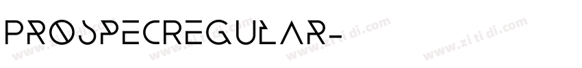 ProspecRegular字体转换 ProspecRegular字体转换