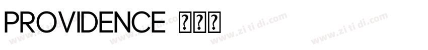 Providence字体转换