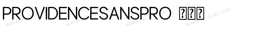ProvidenceSansPro字体转换