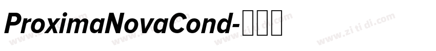 ProximaNovaCond字体转换