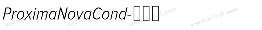 ProximaNovaCond字体转换