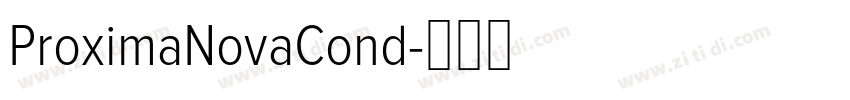 ProximaNovaCond字体转换
