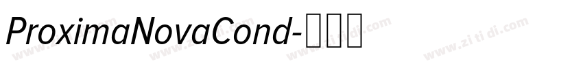 ProximaNovaCond字体转换