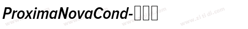 ProximaNovaCond字体转换