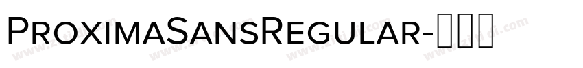 ProximaSansRegular字体转换
