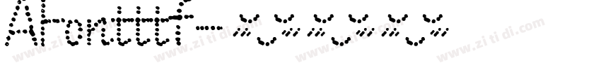 AFontttf字体转换