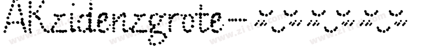 AKzidenzgrote字体转换