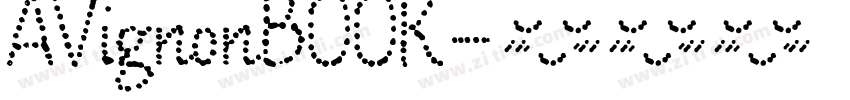 AVignonBOOK字体转换