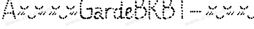 A半天GardeBKBT字体转换