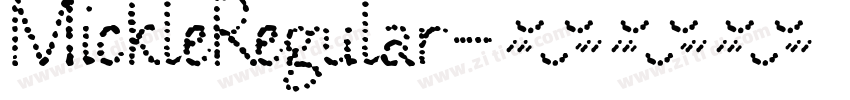 MickleRegular字体转换