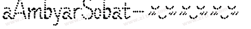 aAmbyarSobat字体转换