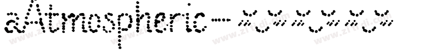 aAtmospheric字体转换