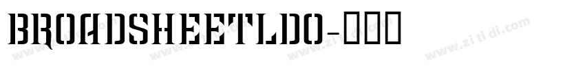 BroadsheetLDO字体转换