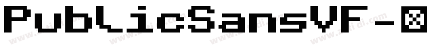PublicSansVF字体转换