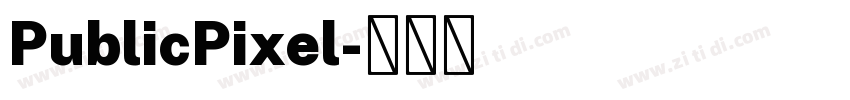 PublicPixel字体转换