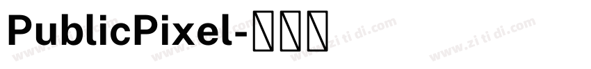 PublicPixel字体转换