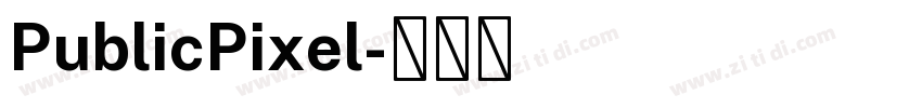 PublicPixel字体转换
