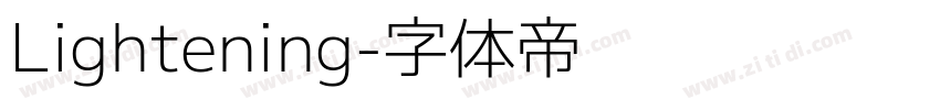 Lightening字体转换