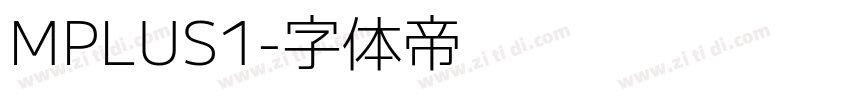 MPLUS1字体转换