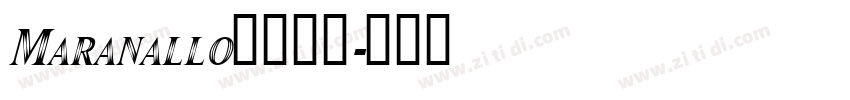 Maranallo字体下载字体转换