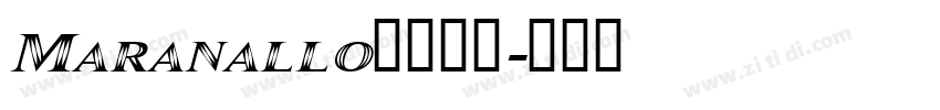 Maranallo字体下载字体转换