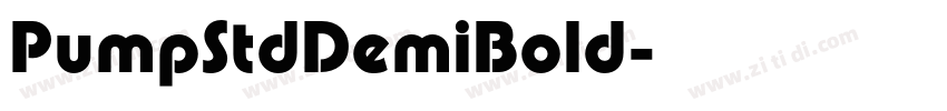 PumpStdDemiBold字体转换 PumpStdDemiBold字体转换