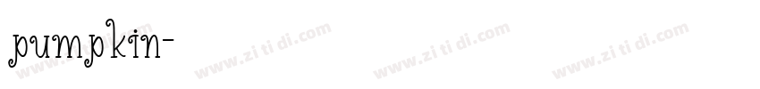 pumpkin字体转换
