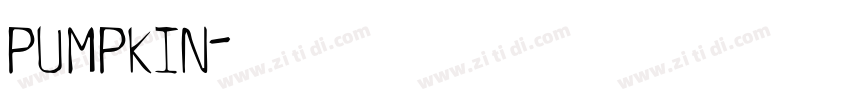 pumpkin字体转换