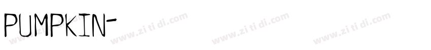 pumpkin字体转换