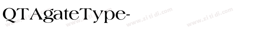 QTAgateType字体转换