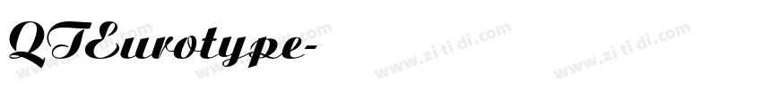 QTEurotype字体转换