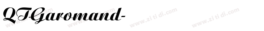 QTGaromand字体转换