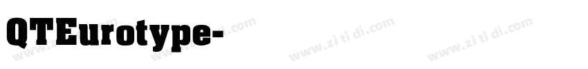 QTEurotype字体转换