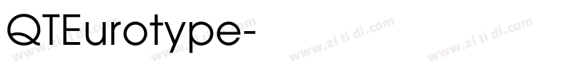 QTEurotype字体转换