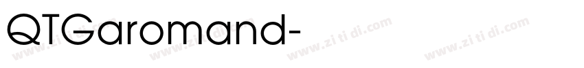 QTGaromand字体转换
