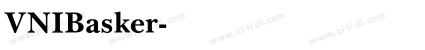 VNIBasker字体转换