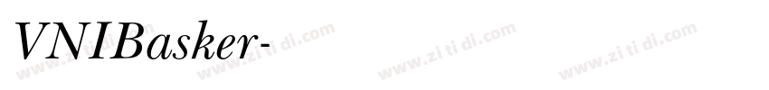 VNIBasker字体转换