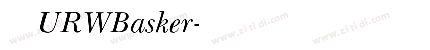 汉仪URWBasker字体转换 汉仪URWBasker字体转换